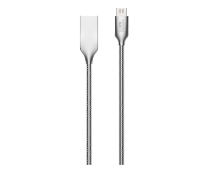 Kabel SILVER MONKEY Kabel USB-A - Micro USB 1m srebrny SMA111
